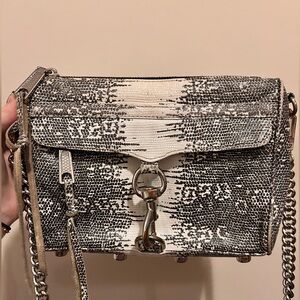 REBECCA MINKOFF SNAKE SKIN MINI MAC bag